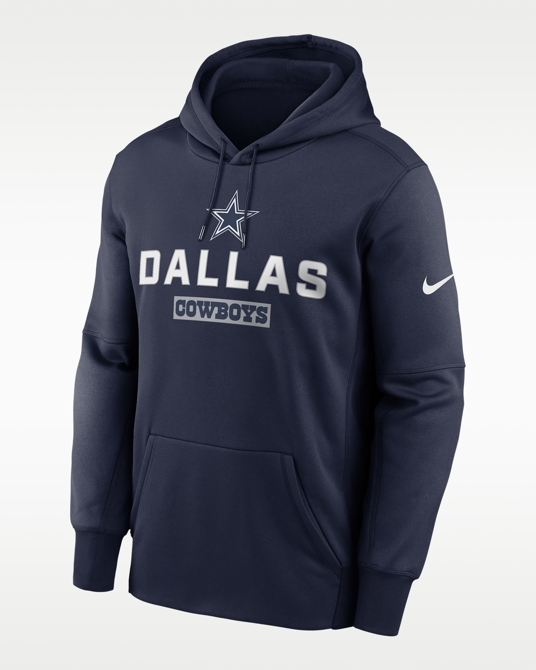 Dallas Cowboys Toss Sweep Men's Nike Therma NFL Pullover Hoodie